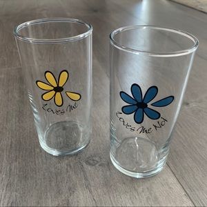 COPY - Set of loves me / loves me not juice glasses